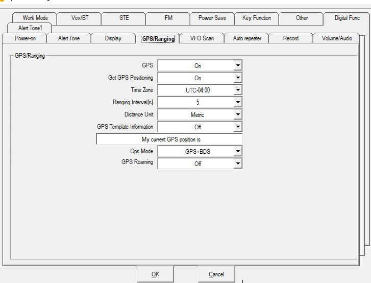 APRS setup Anytone D878UV